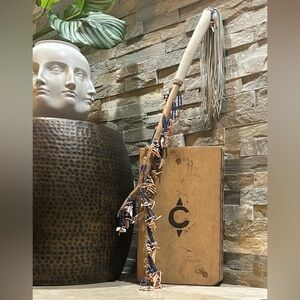 decorative Native American-style dance stick or coup stick